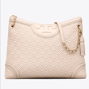 Tory Burch Fleming Tote-Nude/Pink Color